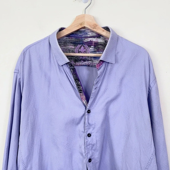 AU NOIR | MEN'S DRESS SHIRT IN LIGHT  LAVENDER - Picture 3 of 14